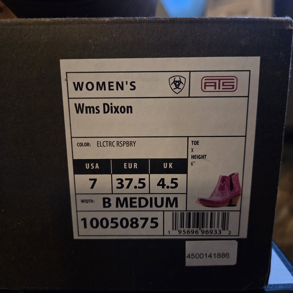 Ariat Women's Hot Pink 'Dixon' Western Boots - Picture 4 of 6